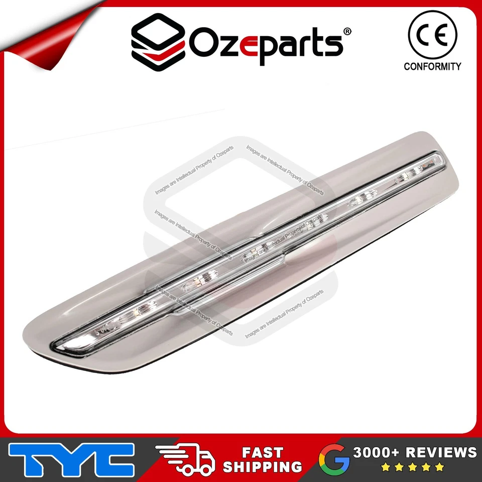 TYC Pair LH+RH Guard Flasher Lamp LED GREY For Holden Caprice WM WN 2006-2017 - Image 3 of 4