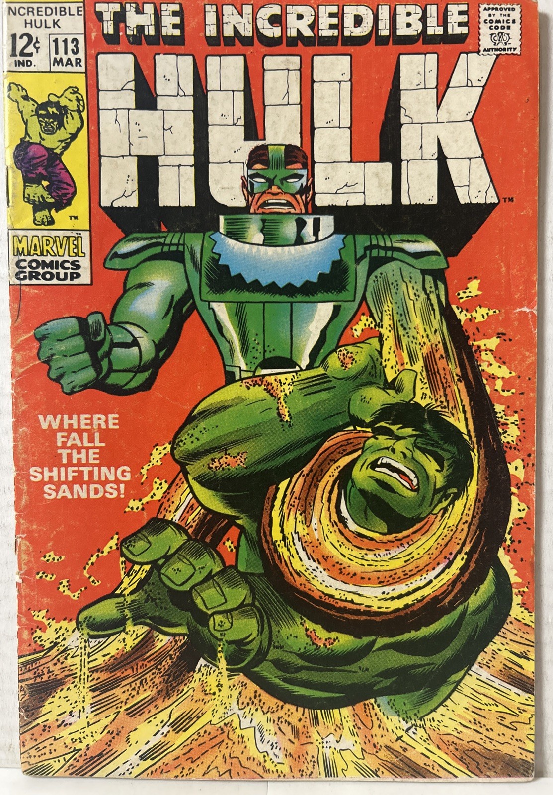 Incredible Hulk #113 (Marvel 1969) Sandman appearance *VG+*