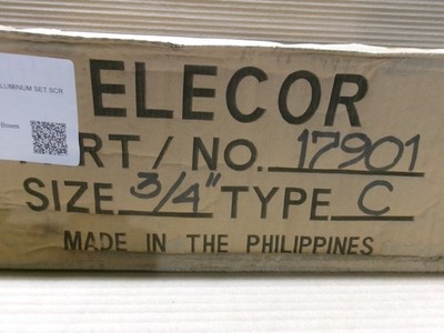New Box of 48 Elecor 17901 3/4'' Type C Conduit Body AK