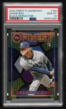 2022 Topps Finest Flashbacks Black Refractor 11/25 Shane Baz PSA 10 GEM MT i6e