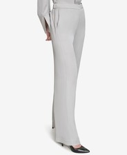 Halston Women's Straight Leg Flat Front Pants MSRP $89 BLM