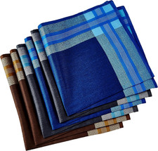 Men's Handkerchiefs,100 Cotton 6 Piece Gift Set