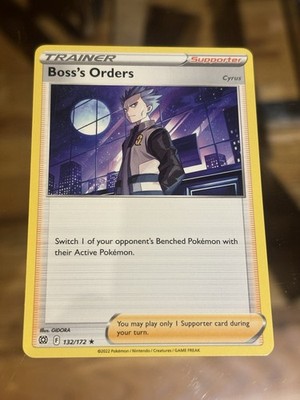 Boss's Orders 132/172 Brilliant Stars Pokemon Card Buy 2 Get 1 Free