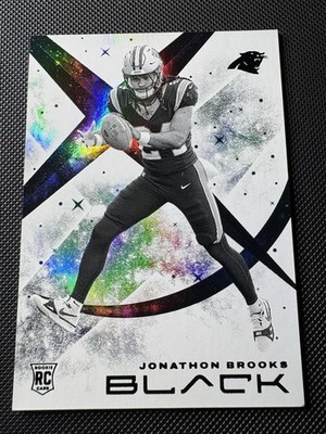 2024 Panini Black Jonathon Brooks White Night Case Hit Rookie Card Panthers RC
