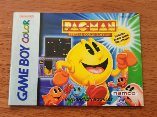 Pac-Man Special Color Edition - Nintendo Game Boy Color GBC - Manuel seulement ! - Photo 1/2