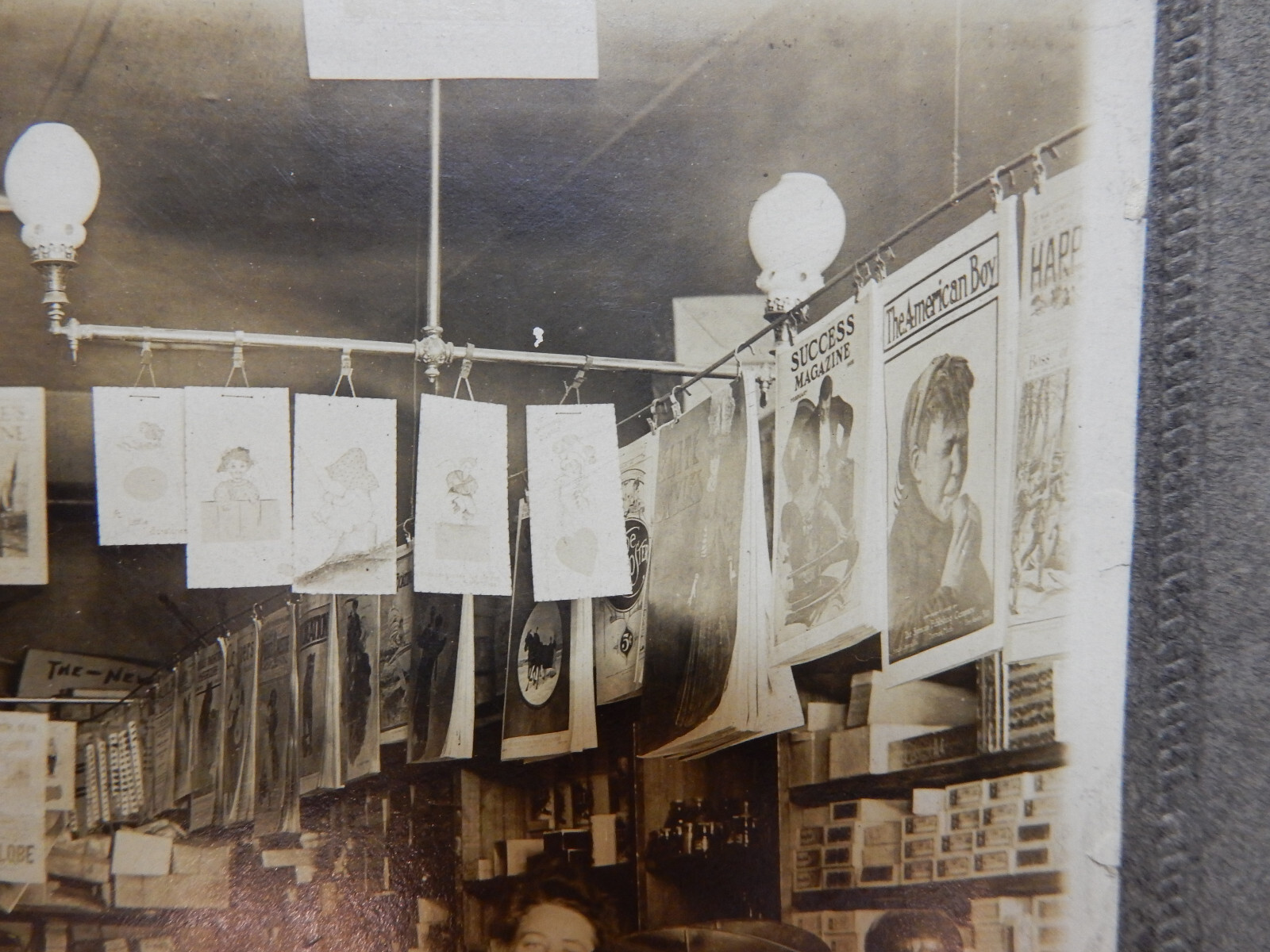 Antique PhotoWollastonMassachusettsGilbert ShunkNews Store Interior