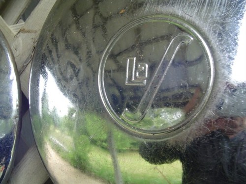 1937 1938 1939 1940 Cadillac LaSalle Hubcaps WHEEL COVERS CENTER CAPS VINTAGE - Picture 13 of 18