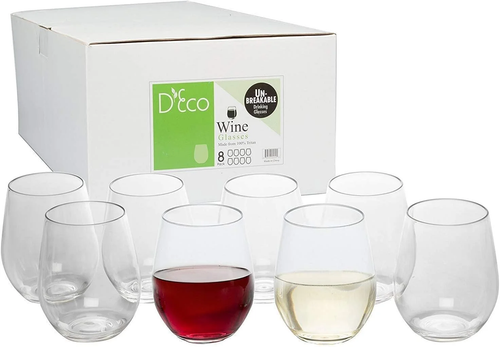 Unbreakable Wine Glasses - 100% Tritan - Shatterproof, Reusable, Dishwasher Safe - Picture 5 of 12