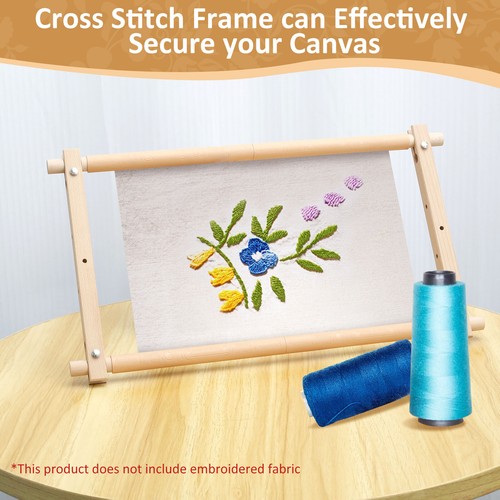 Embroidery Frame Needlepoint Tapestry Scroll Frame Wood Cross Stitch Frame AUS╏ - Picture 2 of 12
