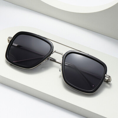 Retro Unisex Sunglasses Square Vintage Metal Fashion Sun  display picture 2