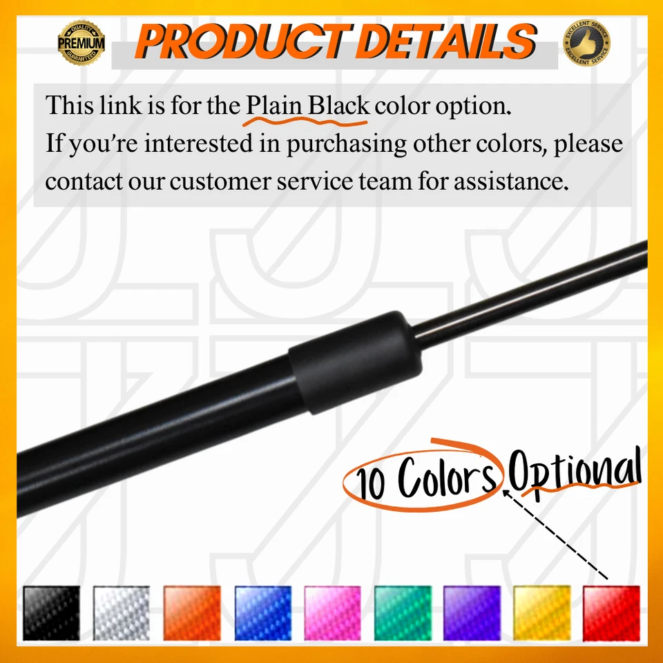 Trunk Struts for Toyota TownAce R40 R50 1996-2007 736mm Tailgate Lift Supports - image 2 of 4