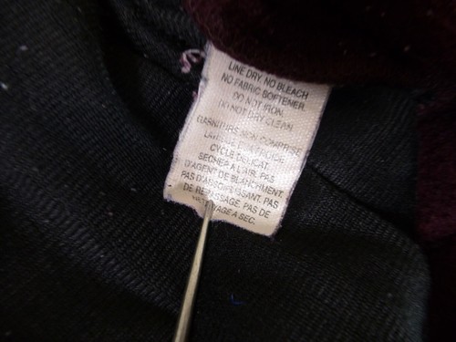 Black Diamond Vtg Vest Men Large Fleece Burgundy Full Zip Sleeveless Made in USA - Picture 9 of 11