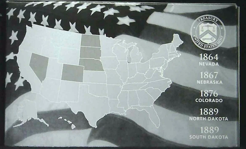 2006-S US Mint State Quarter Silver Proof Set 5 Coins 21ohoc0928-2 - Image 2 of 4