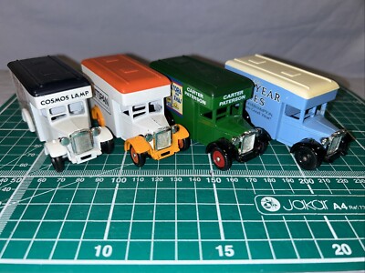 Lledo, Days Gone, Promotional Models x4, Cosmos Lamps, Outspan, Good Year