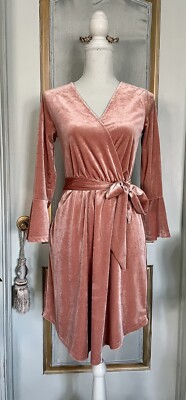 sachin and babi light blue dress Light Pink Velvet Special Occasion Dress – Classic Girl main image 0