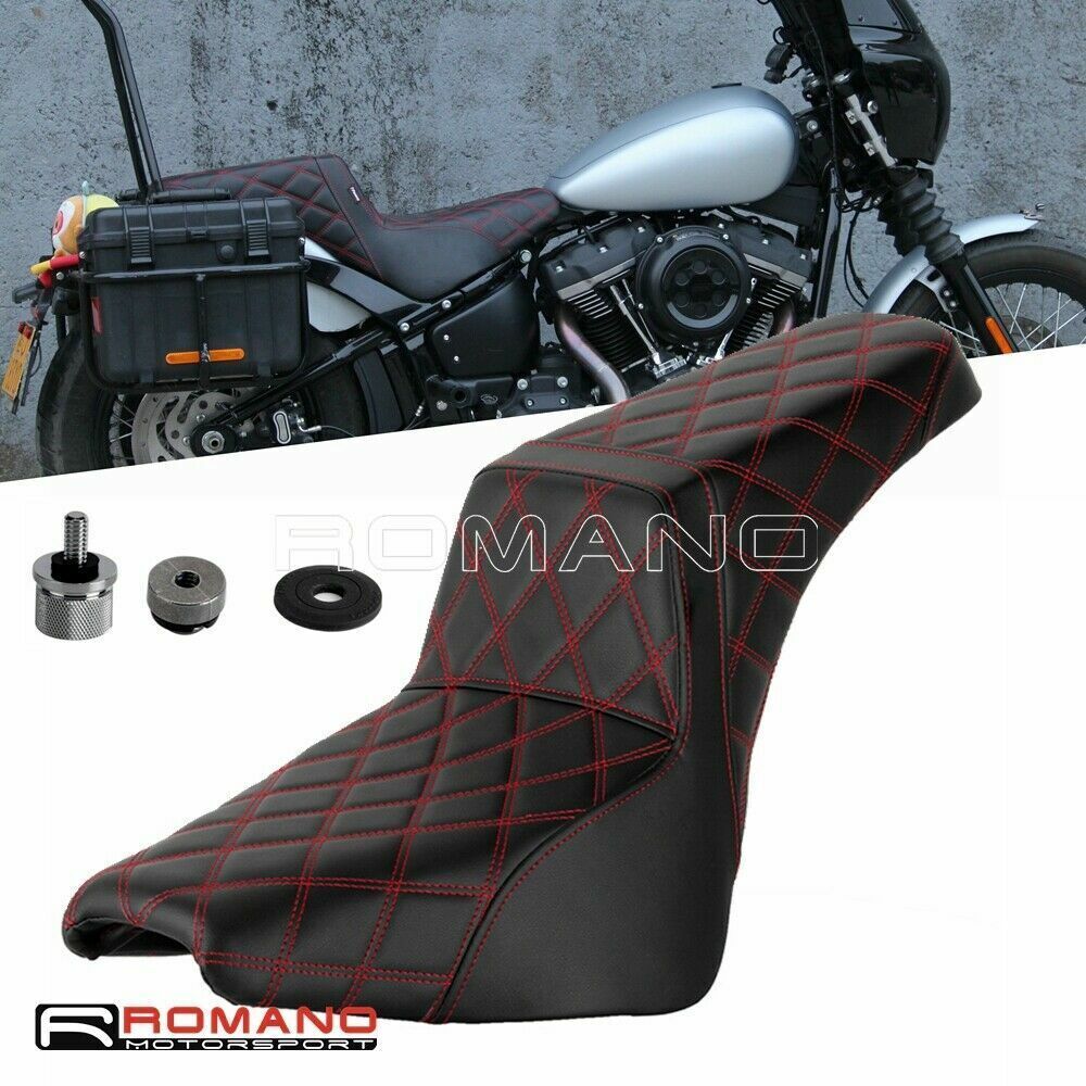 Driver & Passenger Two-up Gel Seat For Harley M8 Softail Slim FLSL FXSL 2018-21