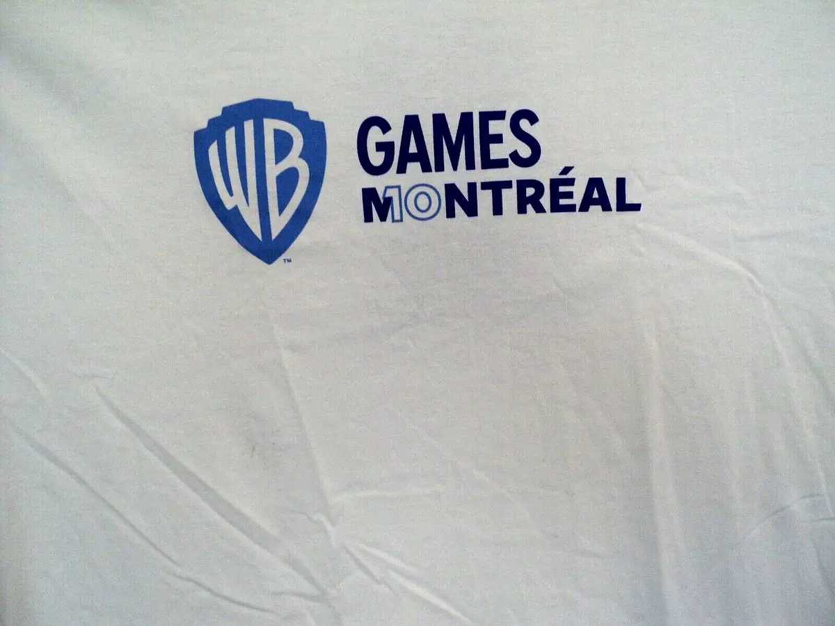 Warner Bros Games Entertainment Montreal NEW Original Staff T Shirt Size  Large