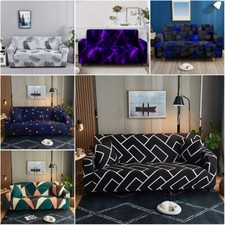 Geometry Lightning Sofa Covers Soft Elastic Settee Slipcover Couch Protector New