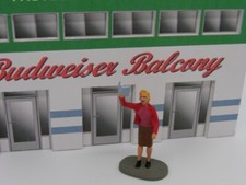 F831 Greenhills Scalextric Carrera Standing Female Spectator with Booklet 1.3...