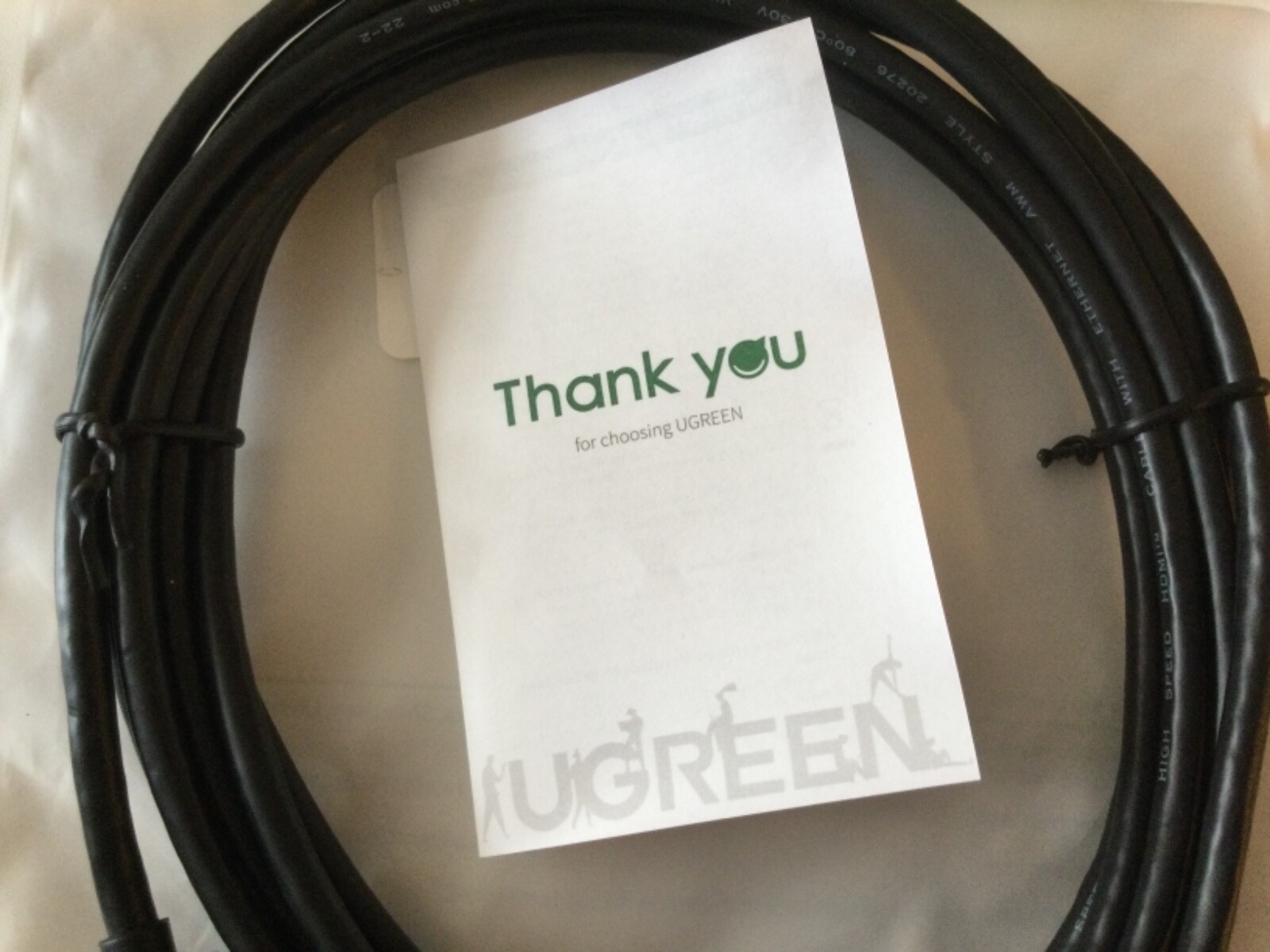 UGREEN Micro Hdmito Hdmi Cable Adapter Male-to-Male Ethernet Audio Return 10FT