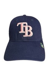 MLB Tampa Bay Rays New Era 9Twenty Baseball Hat Cap Adult Size Navy Pink