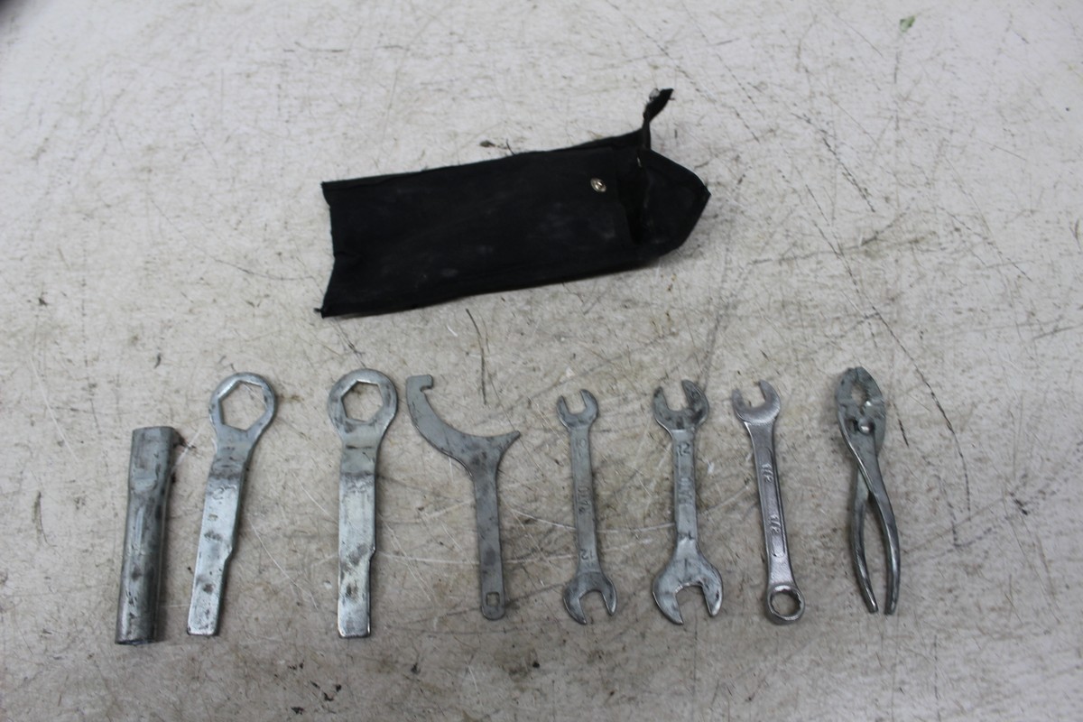 小物 take 03-04 KAWASAKI NINJA ZX6R ZX636C STOCK TOOLS OEM TOOL BAG KIT SET