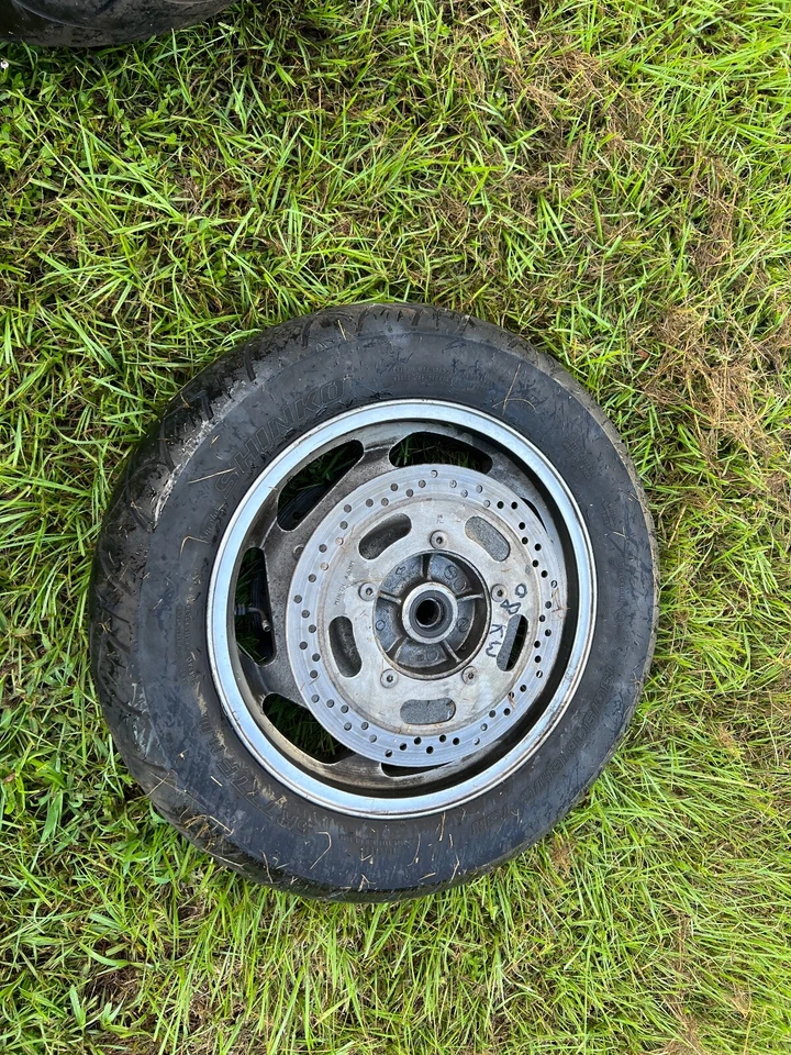 Llanta delantera Kawasaki Vulcan 1600 neumático disco de freno rotor 2008 Foto 4 de 4