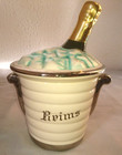 ANCIEN SEAU A GLACE GLACONS REIMS LENAUXE EN CHAMPAGNE 1950 estampillé dessous