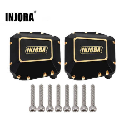INJORA Brass Differential Axle Covers for 1/10 RC Car SCX10 PRO SCX10 III AR45