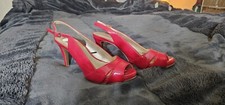 Women's Rainaa Peep Toe Platform Stiletto Red Dress Pumps