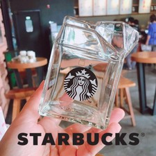 starbucks glass milk carton