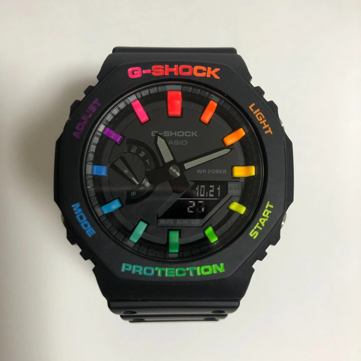 G-shock GA-2100-1A1 Custom Casi Oak Rainbow Fluorescence