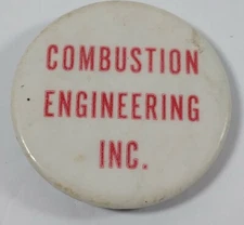 Vintage Combustion Engineering Inc Pinback Button 