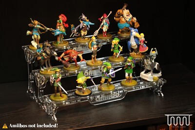 Acryl Display Stand Riser für Amiibo 5 Steckplätze (3 verschiedene Höhen verf...