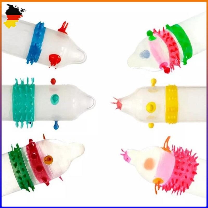 5/10x spezielle Kondome mit Rippen Noppen Kugeln und Stacheln extra Stimulation