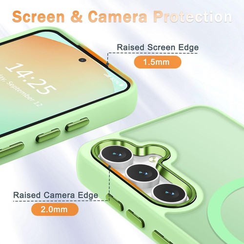 For Samsung Galaxy S24 FE Phone Case Magnetic Translucent Slim Shockproof Cover - Picture 21 of 33