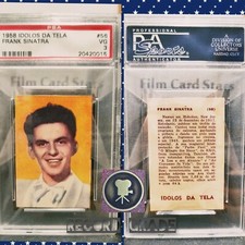 ⭐ 1958 Idolos Da Tela (Brazil) FRANK SINATRA Star Card PSA 3 Rat Pack Top Grade