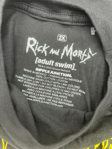 RICK & MORTY Spaceship Cartoon Network Adult Swim T-Shirt NEW XL 2XL - Picture 3 of 3
