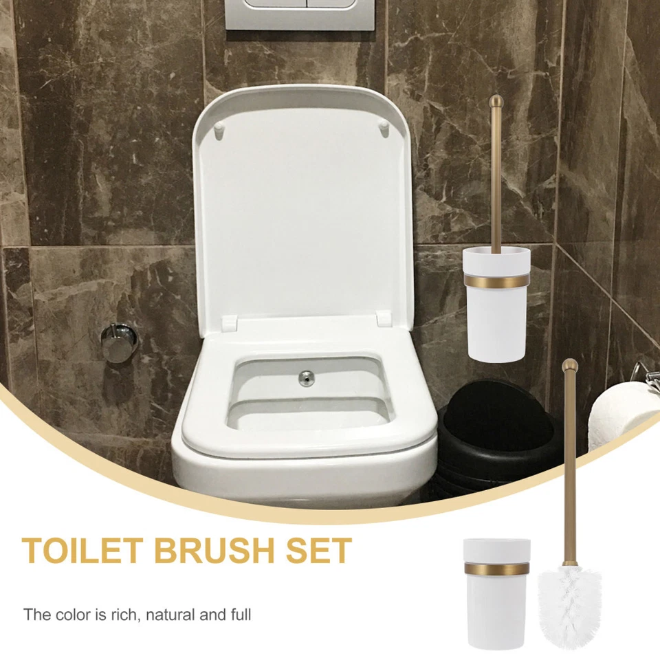 Antikes Messing Kupfer Toilettenbürstenhalter im europäischen Stil schnitzen - Bild 3 von 4