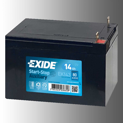 EK 143 Exide  Start-Stop Auxiliary Stützbatterie 12V 14Ah für Renault Twizy