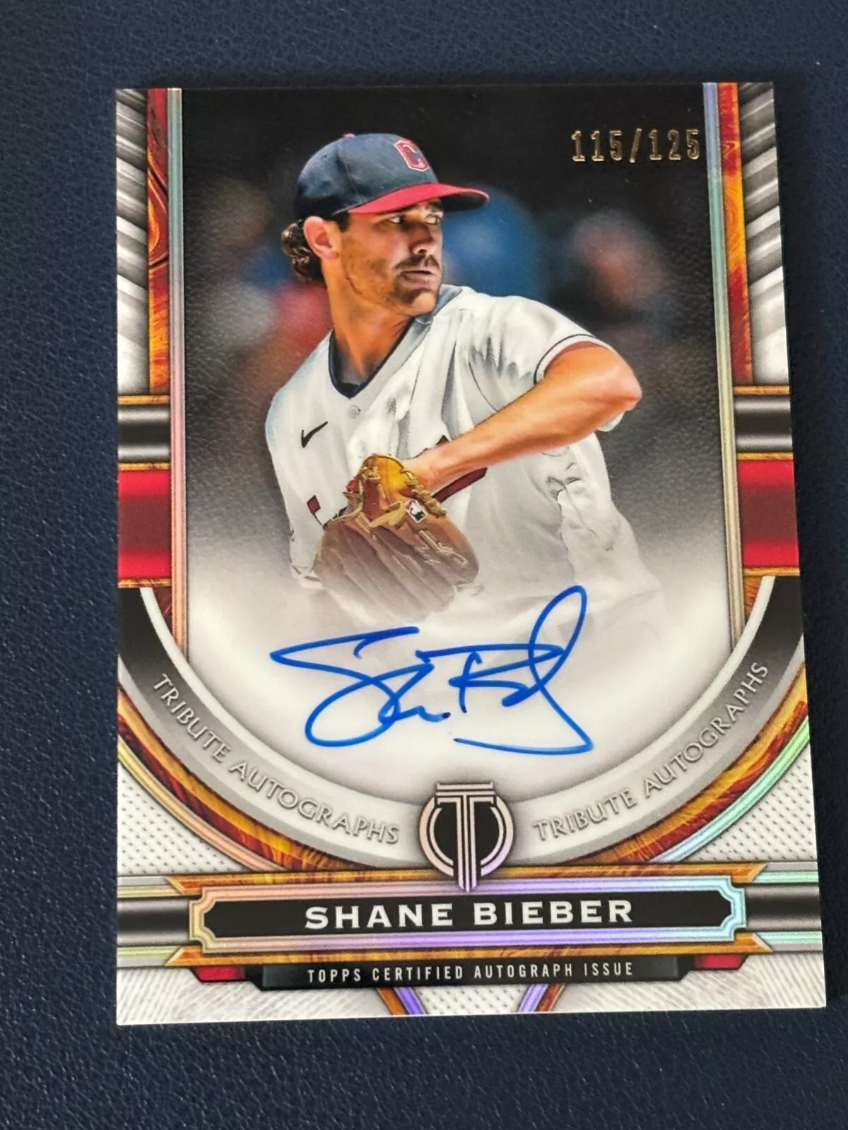 Shane Bieber trading card