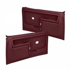 Coverlay 12-45f-mr For 80-86 Ford Pickup Bronco Maroon Full Pwr Door Panels Coverlay 12-45f-mr For 80-86 Ford Pickup Bronco Maroon Full Pwr Door Panels