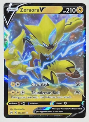 Zeraora V 053/159 Ultra Rare Crown Zenith Pokemon NM | eBay