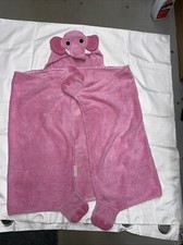 Pottery Barn Kids Hooded Towel, Pink Elephant , 2006 GUC 50" x 27" Excellent
