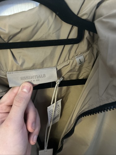 New with tags Fear Of God Essentials Men's Storm Jacket Oat Beige Color, size L. - Picture 6 of 8