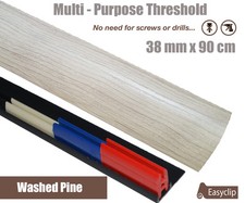 Threshold Strip transition trim for flooring door bar cover 38mm x 90cm Adhesive