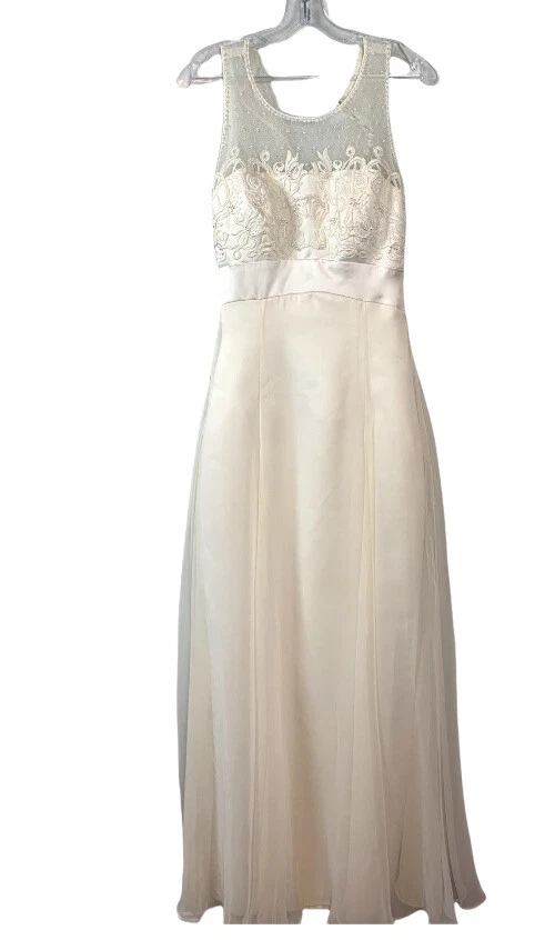 Vestido de novia Venus Empire cintura marfil semi transparente, talla 6 Foto 3 de 4