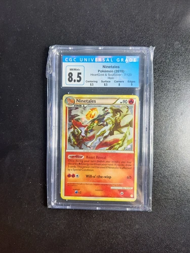 Ninetales 2010 Pokémon Heartgold & Soulsilver PSA 8 7/123 CGC 8.5 SUBGRADES