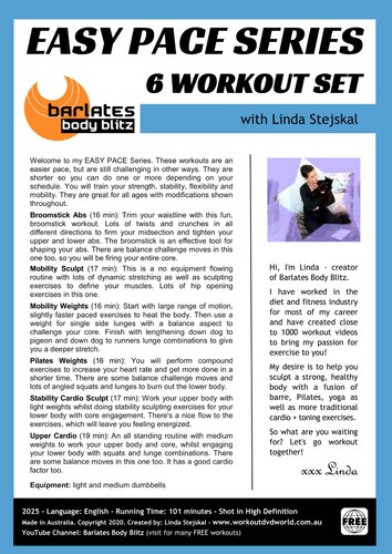 Toning and Mobility Workout DVD - Barlates EASY PACE SERIES 6 Workouts - Picture 2 of 2
