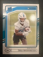 2024 Panini Donruss - Tahj Washington ( Miami Dolphins ) Rated Rookie #346